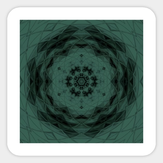 Sage Green Southwest Mandala Sticker by Moon Art